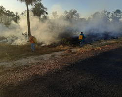 Incêndio no Parque da Serra de Santo Antônio é parcialmente controlado