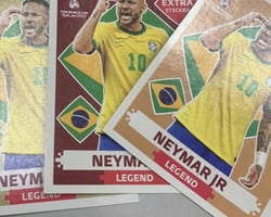 Difícil de ser achada, figurinha de Neymar chega a ser vendida a R$ 9 mil