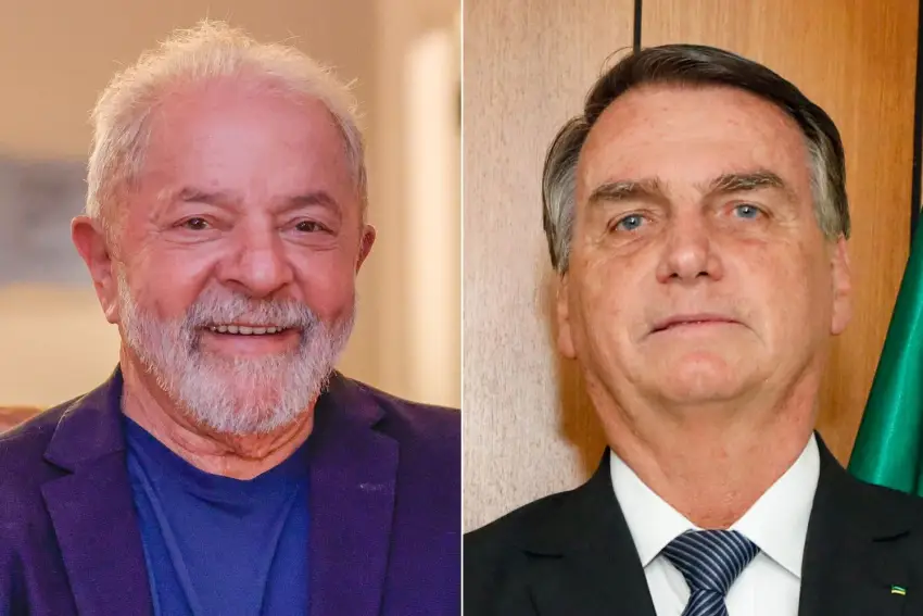 Ipec: Lula tem 44% contra 32% de Bolsonaro no 1º turno Foto: Ricardo Stuckert; Alan Santos/PR/Divulgação  