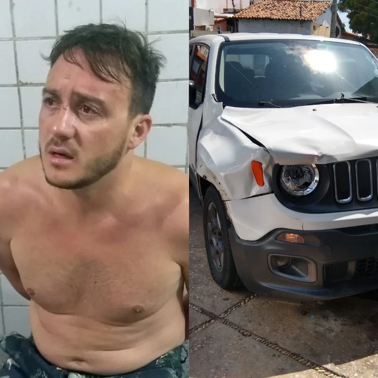 Pablo Campos foi preso horas após o atropelamento das vítimas (Foto: Reprodução)