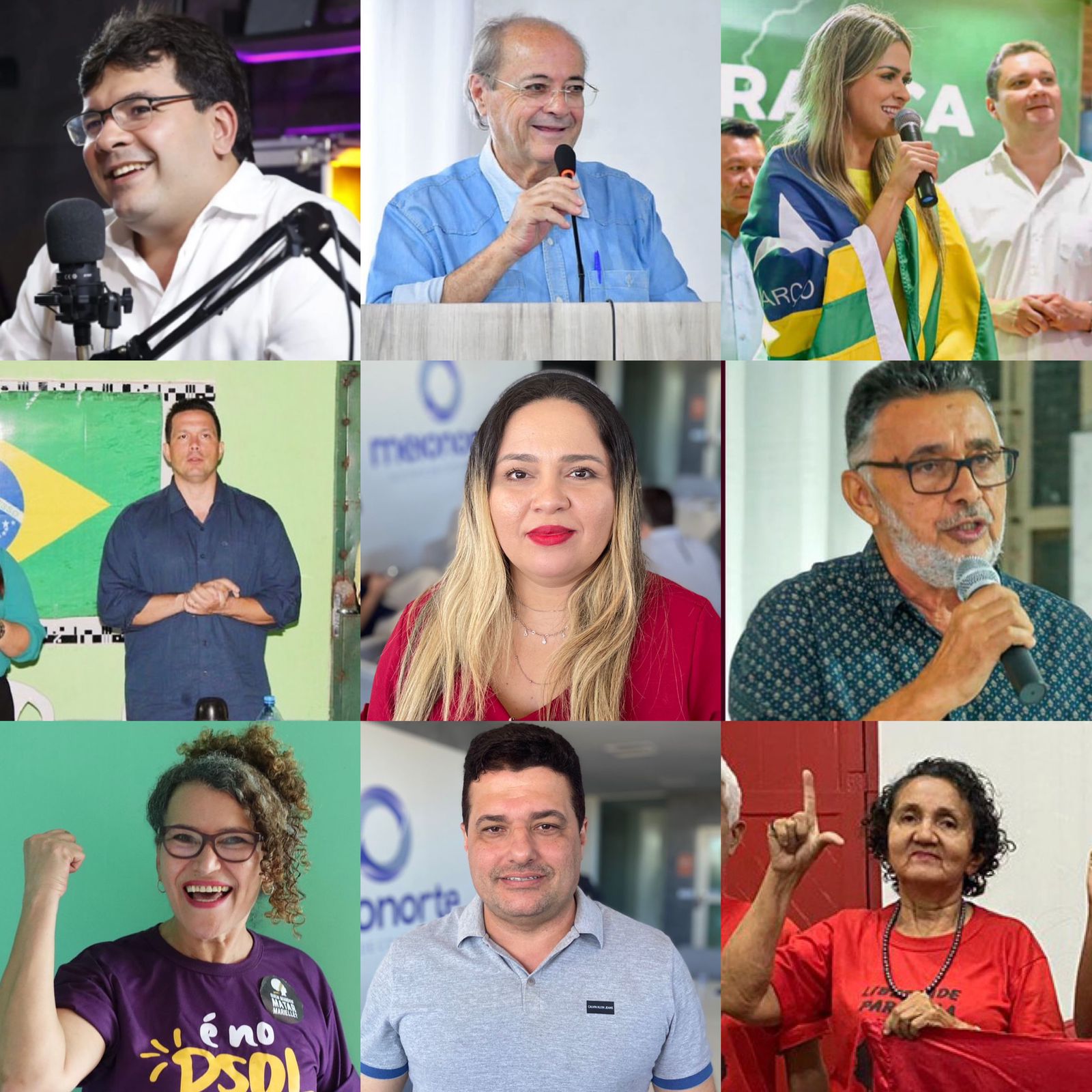 Piauí tem nove candidaturas ao Governo homologadas em convenção - Foto: Montagem/Meio Norte