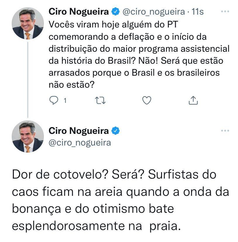Ciro diz que PT está com dor de cotovelo por causa do Auxílio de R$ 600 - Imagem 1