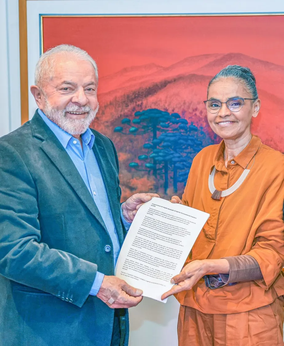 Lula e Marina Silva se reuniram neste domingo - Foto: Reprodução