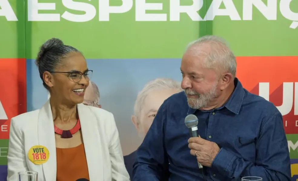 Marina Silva anuncia apoio a Lula Foto: Reprodução-Youtube