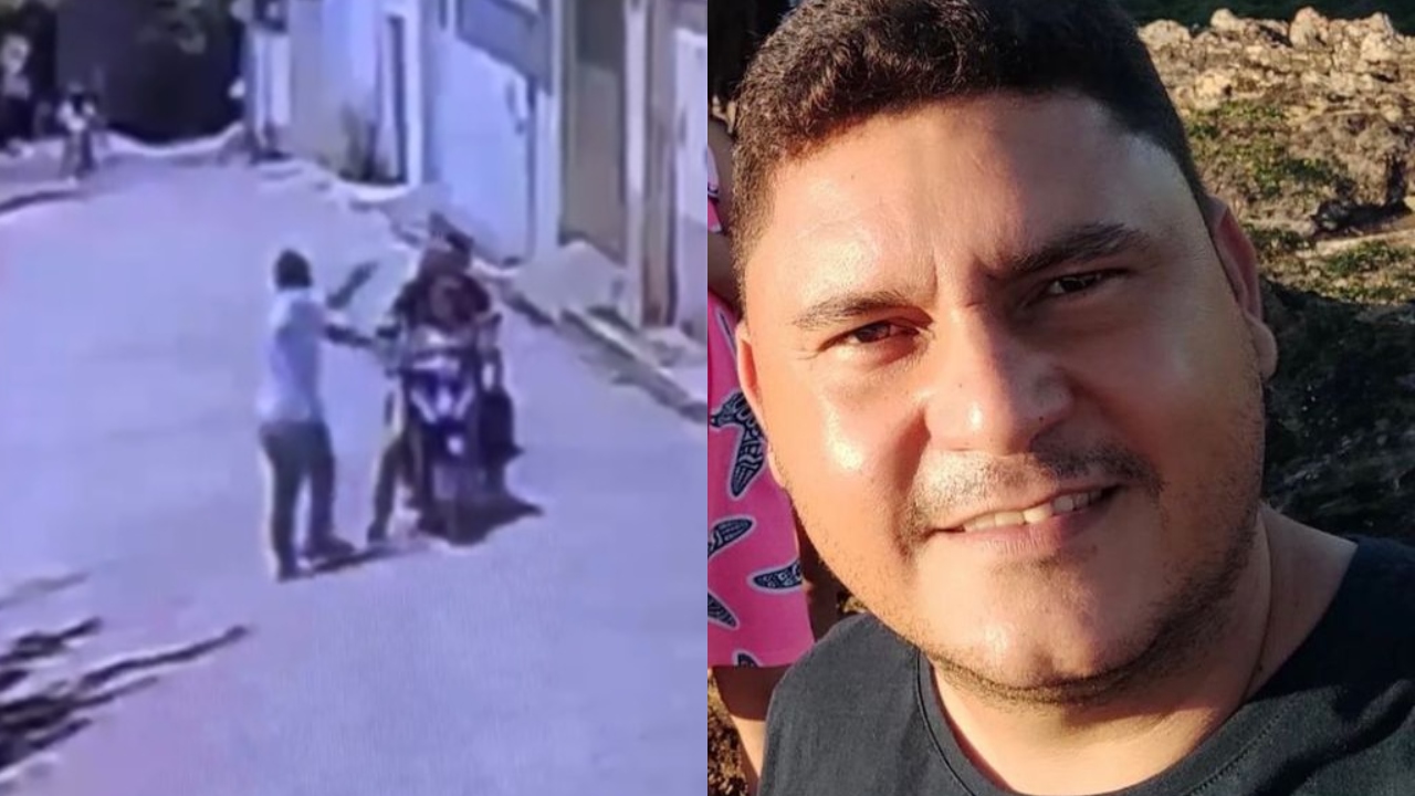 Vídeo mostra momento que marido de secretária é morto em São Raimundo Nonato (Foto: Reprodução)