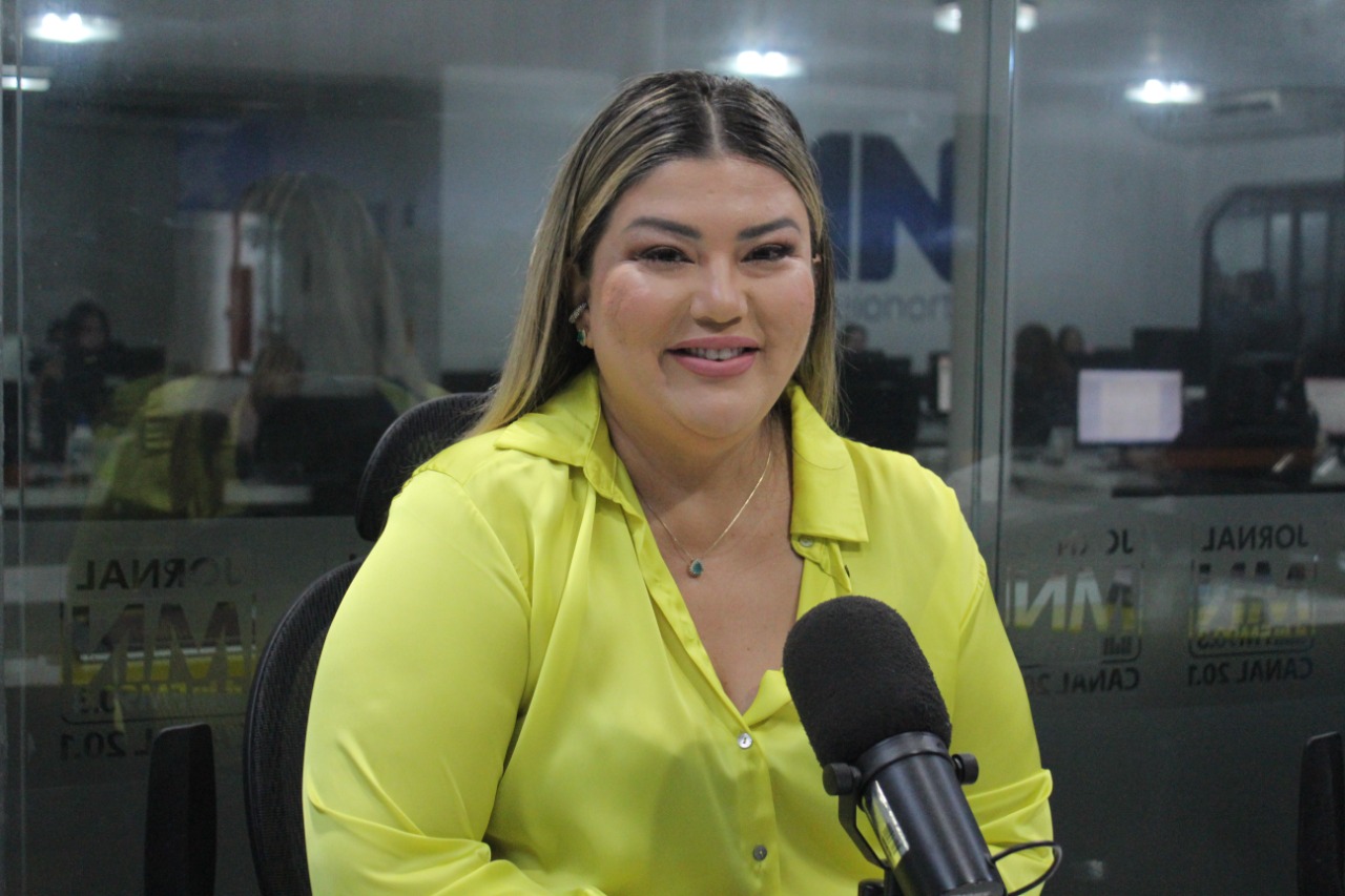 Samantha Cavalca diz que, se eleita, vai fiscalizar a aplicação do dinheiro público (Raissa Morais)