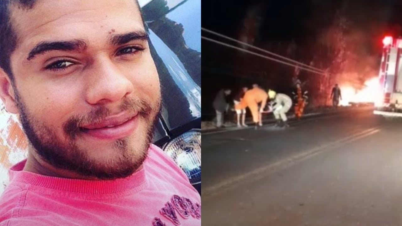 Homem que sofreu queimaduras após bater carro e derrubar poste morre no HUT (Foto: Reprodução)