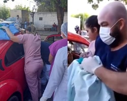Jovem dá à luz dentro de fusca no estacionamento da Evangelina Rosa; vídeo!