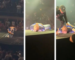 Post Malone cai durante show, grita de dor e é retirado às pressas; vídeo!