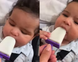 Brasileira faz “peitolé”, picolé com leite materno, para o filho e viraliza