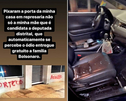 Carro e casa de ex de Bolsonaro são vandalizados em Brasília