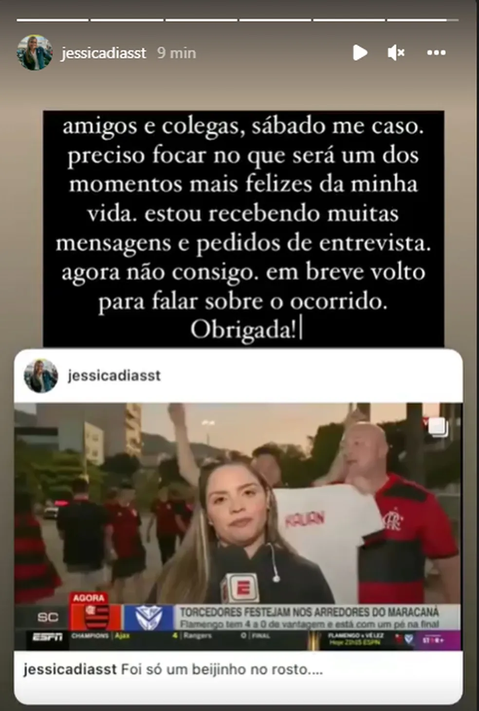 “Sofri importunação sexual e isso é crime”, afirma repórter da ESPN - Imagem 3