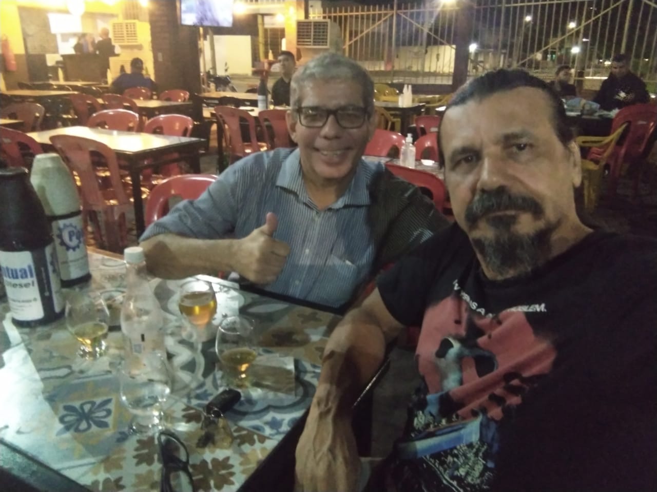 Paulo M?rcio e B.J Alves (Foto: Arquivo Pessoal)