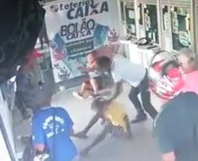 Presidente do PSOL agride morador de rua em casa lotérica de Floriano 